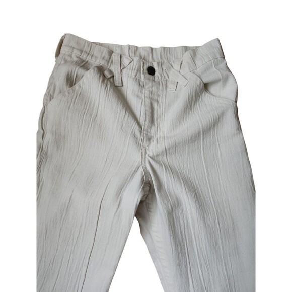 Levi's Vintage 70s Boho Flare Jeans Women's Size 27 White Classic Hippie Flawed - Picture 2 of 11